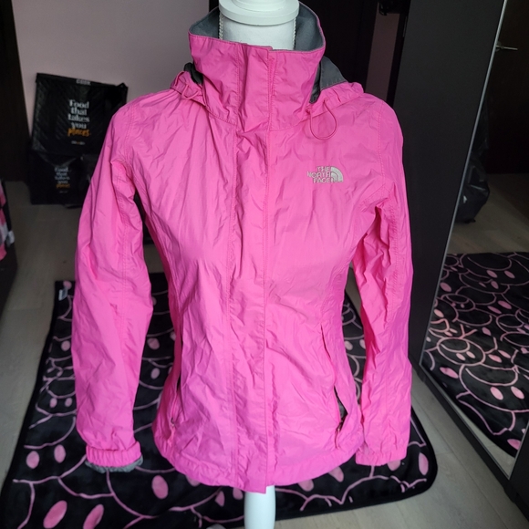 The North Face Pink Black Jacket Lightweight - Picture 1 of 3